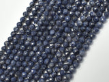 Blue Sapphire Beads, 4.5mm Faceted Round-Gems: Round & Faceted-BeadBeyond