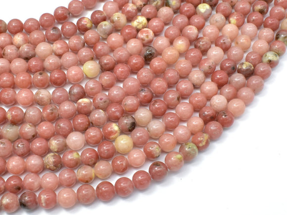 Spicy Jasper Beads, Plum Blossom Jasper, 6 mm Round Beads-Gems: Round & Faceted-BeadBeyond