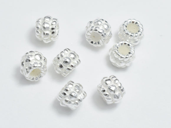 10pcs 925 Sterling Silver Beads, 4mm Rondelle Beads, Spacer Beads, 4x3.2mm-BeadBeyond