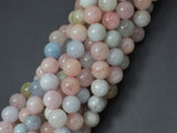 Beryl Beads, Aquamarine, Morganite, Heliodor, 10mm, Round-Gems: Round & Faceted-BeadBeyond