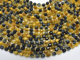 Golden Tiger Eye, Blue Tiger Eye, 6mm Faceted Prism Double Point Cut-Gems: Round & Faceted-BeadBeyond