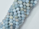 Aquamarine Beads, 6mm (6.5mm) Round Beads-Gems: Round & Faceted-BeadBeyond