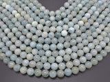 Aquamarine Beads, Round, 10mm-Gems: Round & Faceted-BeadBeyond