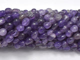 Amethyst, 6x7mm Nugget Beads, 15.5 Inch-BeadBeyond