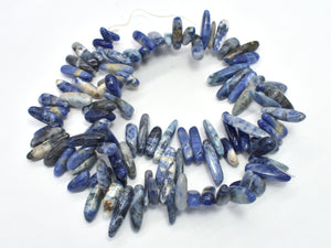 Sodalite Beads, Stick, Top drilled, Approx. (5-7)mm x (12-22)mm , 15.5 Inch-BeadBeyond