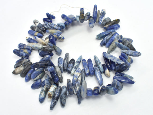 Sodalite Beads, Stick, Top drilled, Approx. (5-7)mm x (12-22)mm , 15.5 Inch-BeadBeyond