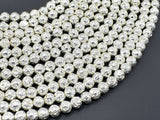 Lava-Silver Plated, 6mm (6.7mm) Round Beads-Gems: Round & Faceted-BeadBeyond