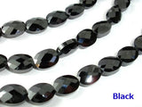 Cubic Zirconia Beads, CZ beads, Faceted Oval, 6x8mm, 6 Inch-Gems:Oval,Rectangle,Coin-BeadBeyond