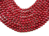 Ruby Jade Beads, Faceted Round, 10mm-Gems: Round & Faceted-BeadBeyond