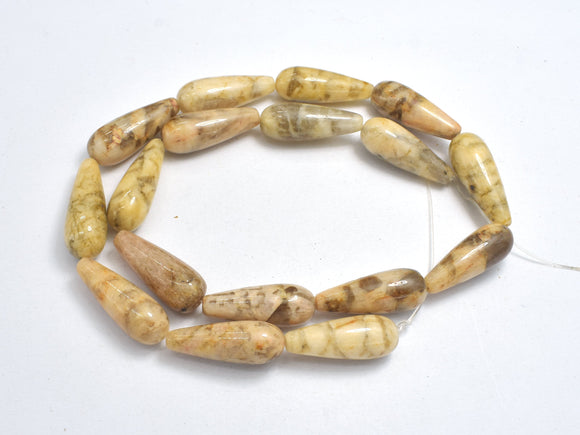 Feldspath Beads, Tiger Jasper Beads, 9x24mm Teardrop Beads-BeadBeyond