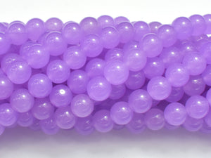 Jade - Purple, 8mm Round Beads, 15 Inch-BeadBeyond