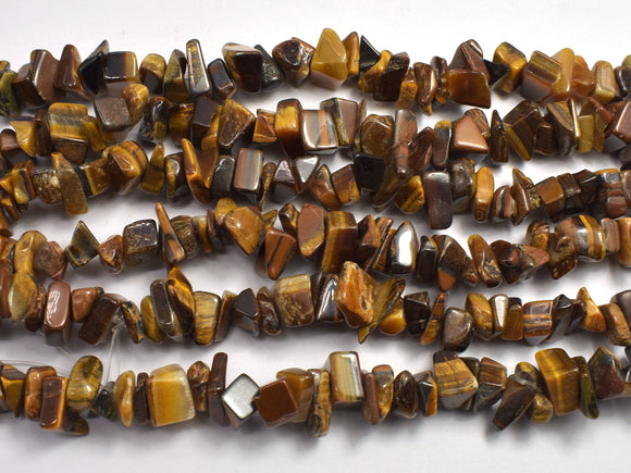 Tiger Eye 7-15mm Chips Beads, 34 Inch-BeadBeyond
