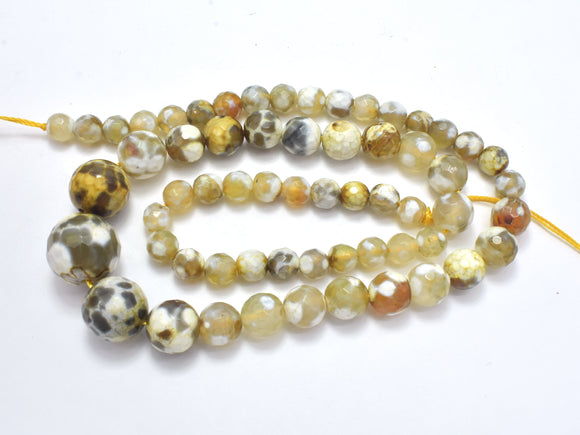 AGATE BEADS, 6-14MM GRADUATED FACETED ROUNG-Agate: Round & Faceted-BeadBeyond
