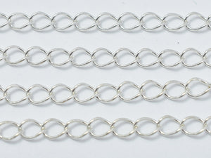 1foot 925 Sterling Silver Chain, Curb Chain, Jewellery Chain-Metal Findings & Charms-BeadBeyond
