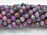 Agate Beads, Multi Color, 8mm Faceted Round-Gems: Round & Faceted-BeadBeyond