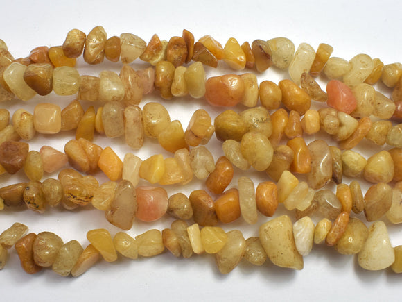 Yellow Aventurine 7-15mm Chips Beads, 34 Inch-BeadBeyond