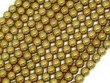 Hematite Beads-Gold, 6mm Round Beads-Gems: Round & Faceted-BeadBeyond