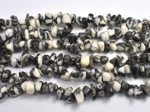 Zebra Jasper 7-15mm Chips Beads, 35 Inch