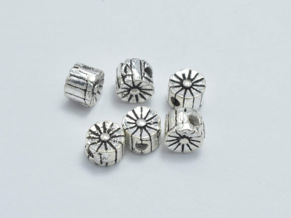 10pcs 925 Sterling Silver Beads-Antique Silver, 3.5x2.5mm Tube Beads-Metal Findings & Charms-BeadBeyond