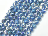 Mystic Coated Tibetan Agate, AB Coated, 8mm Faceted Round-Gems: Round & Faceted-BeadBeyond