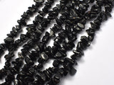 Black Tourmaline Beads, Pebble Chips, Approx 7-12mm-BeadBeyond