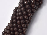 Jade Beads, Coffee, 8mm Faceted Round, 14.5 Inch-Gems: Round & Faceted-BeadBeyond