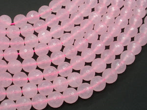 Rose Quartz, 10mm Faceted Round Beads-Gems: Round & Faceted-BeadBeyond