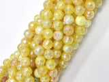 Mystic Coated Fire Agate- Yellow, 8mm Faceted-BeadBeyond