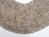 Gray Agate Beads, 6mm Faceted Round Beads-BeadBeyond