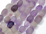 Matte Lavender Amethyst, Light Purple, 11x15mm Nugget Beads, 15 Inch-Gems: Nugget,Chips,Drop-BeadBeyond