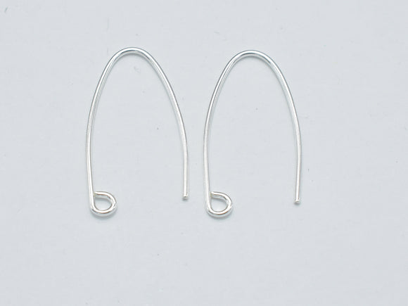 4pcs 925 Sterling Silver Arc Earwire, 20 gauge Earring Hook-Metal Findings & Charms-BeadBeyond