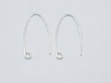 4pcs 925 Sterling Silver Arc Earwire, 20 gauge Earring Hook-Metal Findings & Charms-BeadBeyond