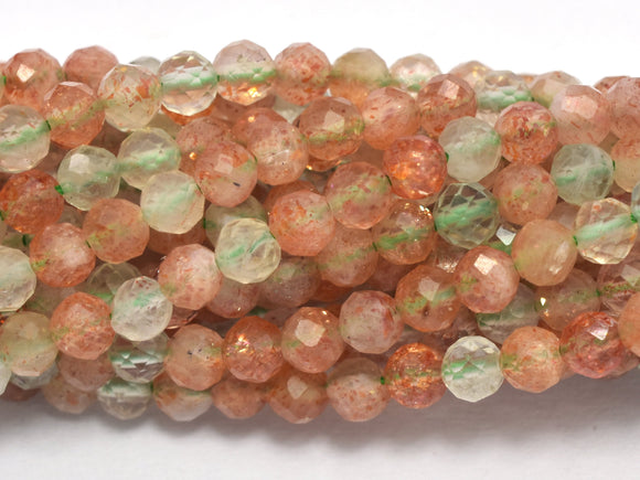Arusha Sunstone 3.6mm Micro Faceted Round-BeadBeyond