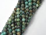 African Turquoise Beads, Round, 6mm (6.7mm)-BeadBeyond