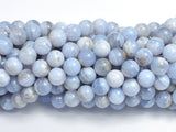 Blue Chalcedony, Blue Lace Agate, 8mm Round-BeadBeyond