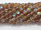 Mystic Aura Quartz-Smoky, 6mm (6.5mm) Round-Gems: Round & Faceted-BeadBeyond