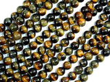 Blue / Yellow Tiger Eye, 6mm (6.5 mm) Round-Gems: Round & Faceted-BeadBeyond