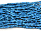 Turquoise Howlite Beads, Blue, 4mm Round Beads-Gems: Round & Faceted-BeadBeyond