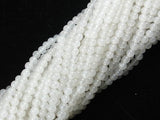 White Jade Beads, Round, 4mm (4.7mm), 15 Inch-Gems: Round & Faceted-BeadBeyond