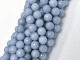 Jade Beads, Gray, Faceted Round, 8mm-Gems: Round & Faceted-BeadBeyond