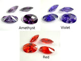 CZ beads, Faceted Oval Beads-Cubic Zirconia-BeadBeyond