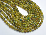 Dragon Vein Agate Beads-Green, 6mm (6.5mm) Round-Gems: Round & Faceted-BeadBeyond
