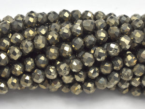 Pyrite Beads, 3mm Micro Faceted Round-Gems: Round & Faceted-BeadBeyond