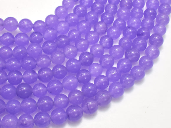 Jade - Purple, 8mm, Round-BeadBeyond