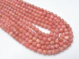 Rhodochrosite Beads, 5.8 mm Round Beads-Gems: Round & Faceted-BeadBeyond