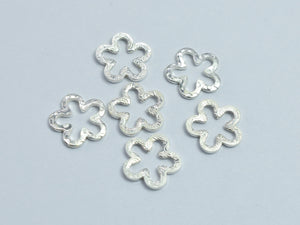 8pcs 925 Sterling Silver Flower Link Connector 8x8mm-BeadBeyond