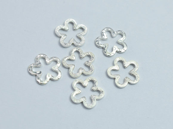 8pcs 925 Sterling Silver Flower Link Connector 8x8mm-BeadBeyond