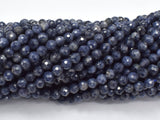 Blue Sapphire Beads, 4.5mm Faceted Round-Gems: Round & Faceted-BeadBeyond