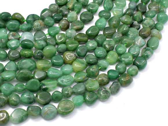 Verdite, African Jade, 6x8mm Nugget Beads, 15.5 Inch-Gems: Nugget,Chips,Drop-BeadBeyond