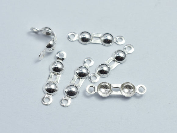 10pcs 925 Sterling silver Bead Tips, 3mm ball, 13.5mm Long-BeadBeyond